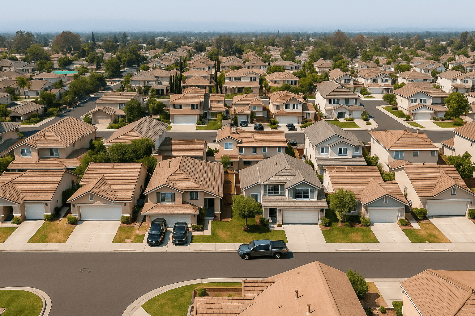 Aerial view of a luxury property